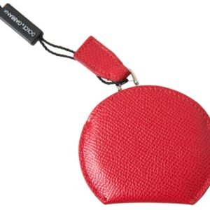 Dolce & Gabbana Elegant Red Leather Mirror Holder