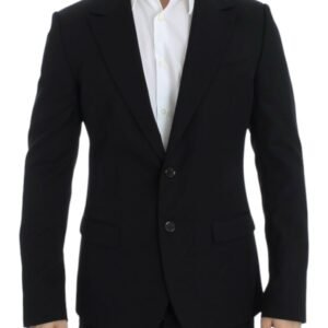 Dolce & Gabbana Elegant Slim Fit Black Wool Blazer