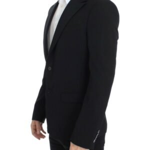 Dolce & Gabbana Elegant Slim Fit Black Wool Blazer