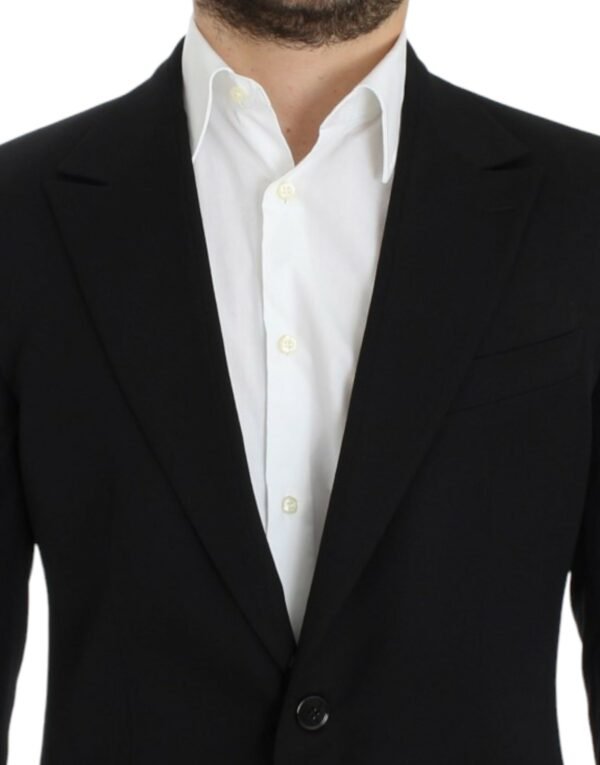 Dolce & Gabbana Elegant Slim Fit Black Wool Blazer - Image 5