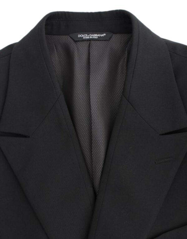 Dolce & Gabbana Elegant Slim Fit Black Wool Blazer - Image 8