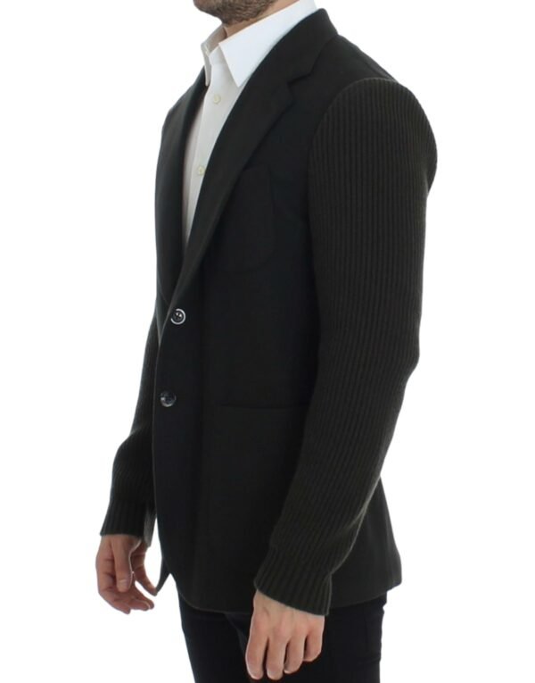 Dolce & Gabbana Elegant Green Cashmere Blazer Jacket - Image 2