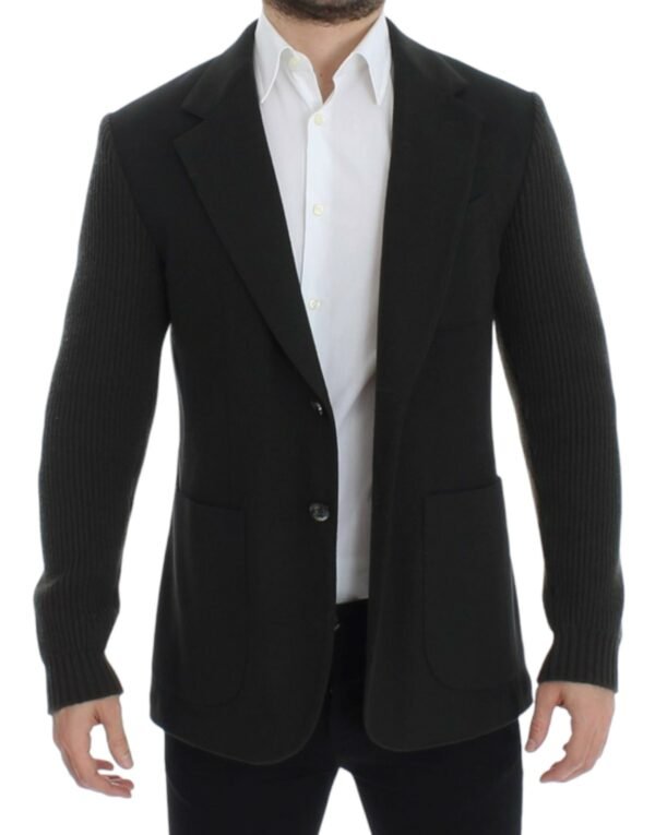 Dolce & Gabbana Elegant Green Cashmere Blazer Jacket - Image 6