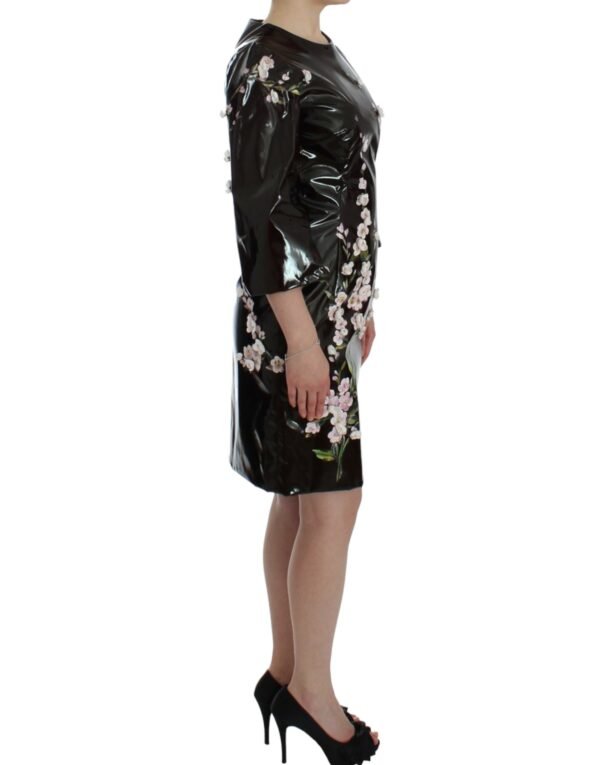 Dolce & Gabbana Elegant Floral Sheath Cocktail Dress - Image 5