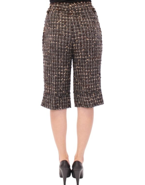 Dolce & Gabbana Elegant Multicolor Wool Blend Shorts - Image 3