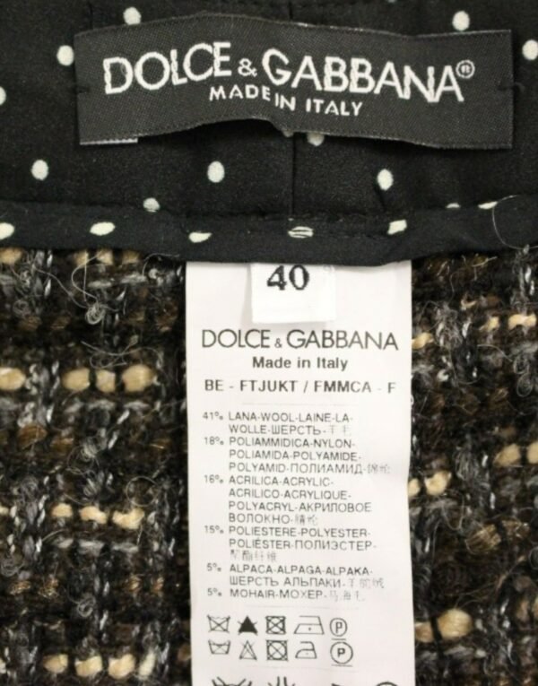 Dolce & Gabbana Elegant Multicolor Wool Blend Shorts - Image 6