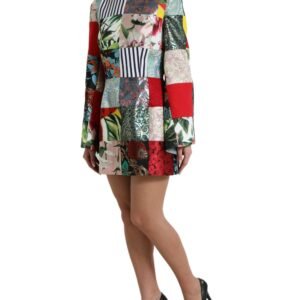 Dolce & Gabbana Floral Jacquard Mini Shift Dress Masterpiece