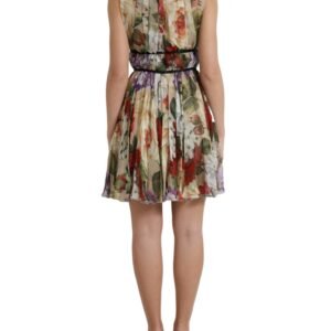 Dolce & Gabbana Floral Elegance Silk Chiffon Mini Dress