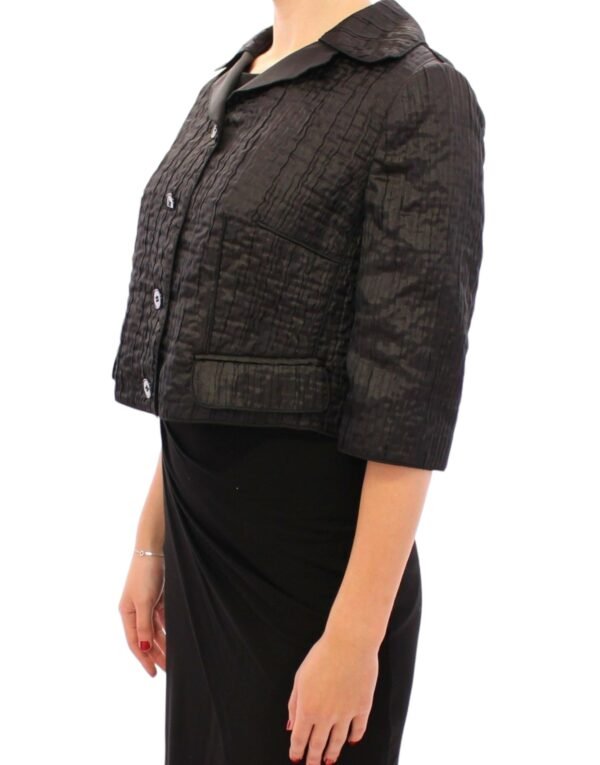 Dolce & Gabbana Elegant Black Bolero Shrug Jacket - Image 2