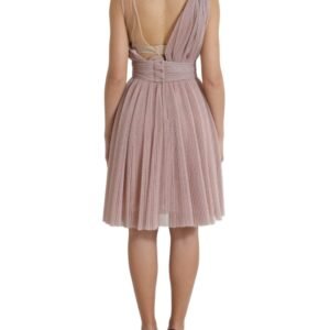 Dolce & Gabbana Elegant Asymmetrical Pink Tulle Dress