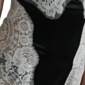 Dolce & Gabbana Elegant Silk Blend A-Line Lace Dress