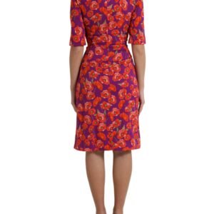 Dolce & Gabbana Vibrant Floral Silk Charmeuse Dress