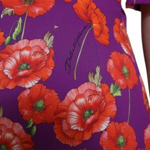 Dolce & Gabbana Vibrant Floral Silk Charmeuse Dress