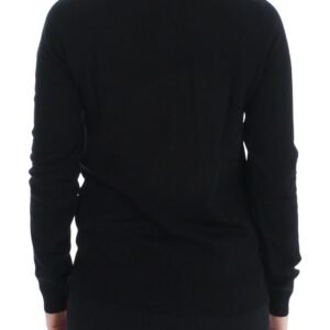 Dolce & Gabbana Elegant Black Wool Cardigan Sweater