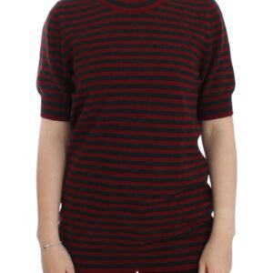 Dolce & Gabbana Elegant Striped Cashmere Crewneck Sweater