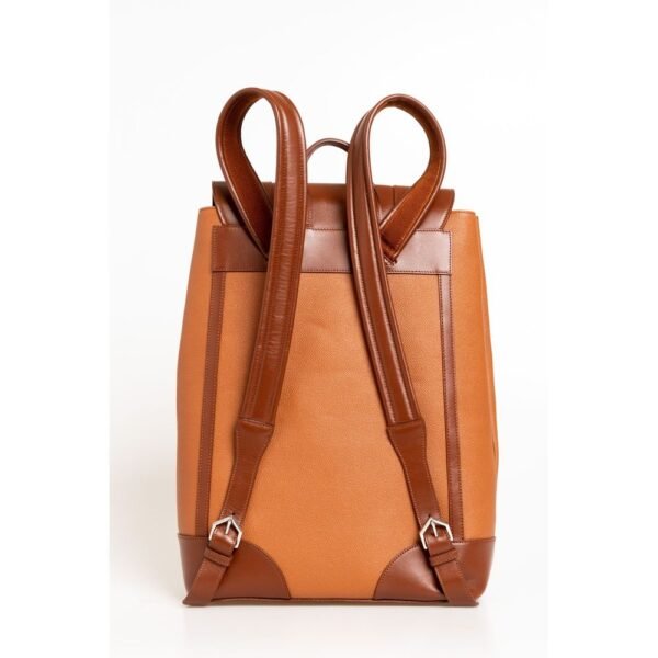 Trussardi Brown Leather Men Backpack - Image 4