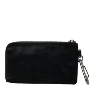 Dolce & Gabbana Sleek Designer Nylon-Leather Pouch in Black