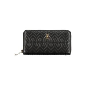 Patrizia Pepe Elegant Black Wallet with Contrasting Details