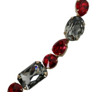 Dolce & Gabbana Radiant Red Crystal Buckle Waist Belt