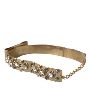 Dolce & Gabbana Gold-Tone Crystal Embellished Waist Belt