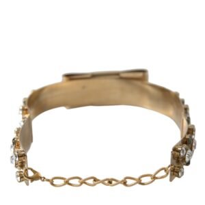 Dolce & Gabbana Gold-Tone Crystal Embellished Waist Belt