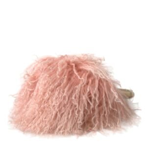 Dolce & Gabbana Elegant Pink Fur Earmuffs – Winter Chic Accessory