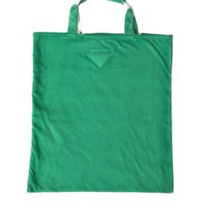 Prada Elegant Green Fabric Tote Bag