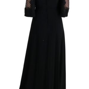 Dolce & Gabbana Elegant Black Floral Maxi Dress