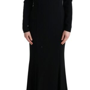 Dolce & Gabbana Elegant Full Length Sheath Gown in Black