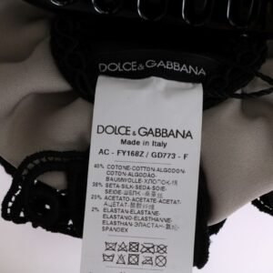 Dolce & Gabbana Elegant Floral Lace Hair Claw