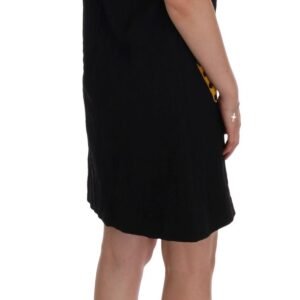 Dolce & Gabbana Black Crystal-Embellished Stretch Mini Dress