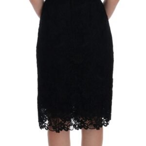 Dolce & Gabbana Elegant Black Knee-Length Sheath Dress