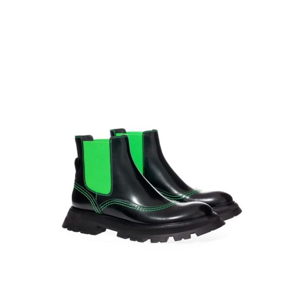 Alexander McQueen Elevate Your Style with Exquisite Multicolor Leather Boots - Image 3