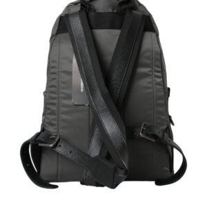 Dolce & Gabbana Dark Gray Nylon #DGFamily Patch Men Backpack Bag