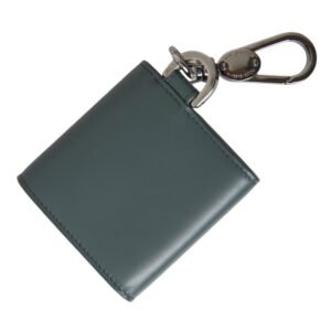 Dolce & Gabbana Green Leather DG Logo Keyring Coin Purse Keyring Wallet