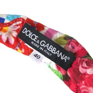 Dolce & Gabbana Multicolor Carretto Print Waist Belt