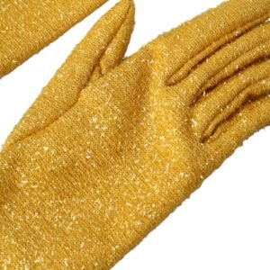 Dolce & Gabbana Gold Lurex Fantasia Mid Arm Length Gloves