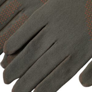 Dolce & Gabbana Brown Cotton Stretch Wrist Length Gloves