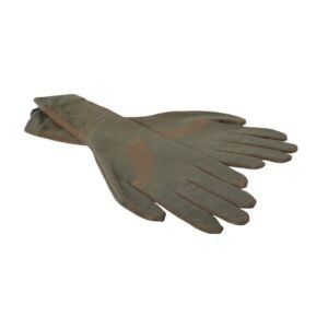 Dolce & Gabbana Brown Cotton Stretch Wrist Length Gloves