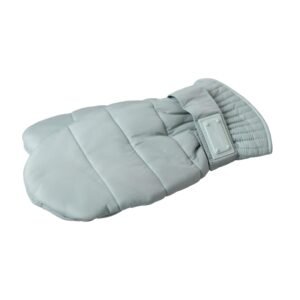 Dolce & Gabbana Green Quilted Nylon Wrist Length Mitten Gloves