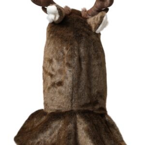 Dolce & Gabbana Brown Deer Faux Fur Whole Head Hat