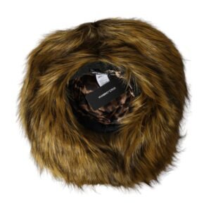 Dolce & Gabbana Brown Modacrylic Faux Fur Bucket Hat