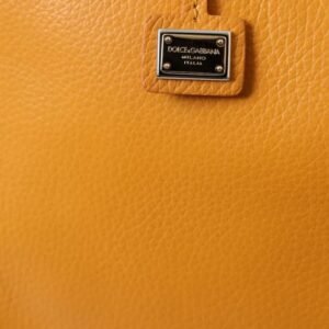 Dolce & Gabbana Yellow Leather Hand Shoulder Purse Satchel SICILY Bag