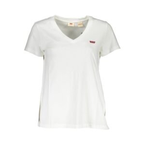 Levi’s White Cotton Women T-Shirt