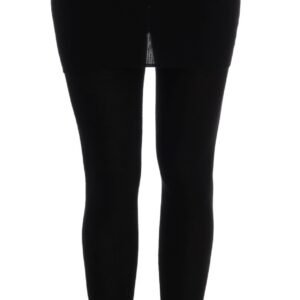 Dolce & Gabbana Elegant Black Cashmere Silk Stretch Pants