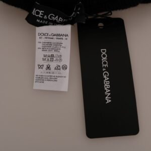 Dolce & Gabbana Elegant Black Cashmere Silk Stretch Pants