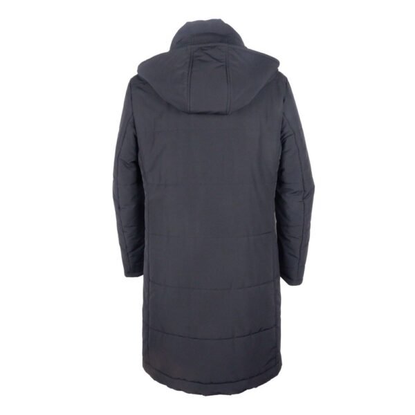 Made in Italy Black Wool Men's Raincoat - Image 2