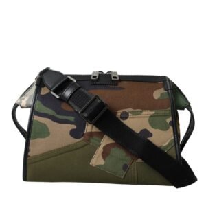 Dolce & Gabbana Multicolor Camouflage Patchwork Crossbody Bag