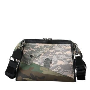 Dolce & Gabbana Multicolor Camouflage Patchwork Crossbody Bag