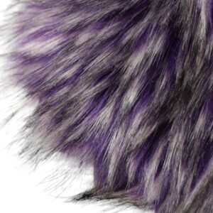 Dolce & Gabbana Purple Faux Fur Whole Head Wrap Hat